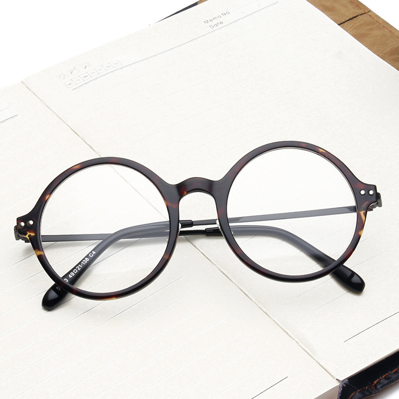Retro Round TR90 Glasses Frame Spectacle Women Men Goggles ProtectionEyeglasses Eyewear Gaming Optical glasses