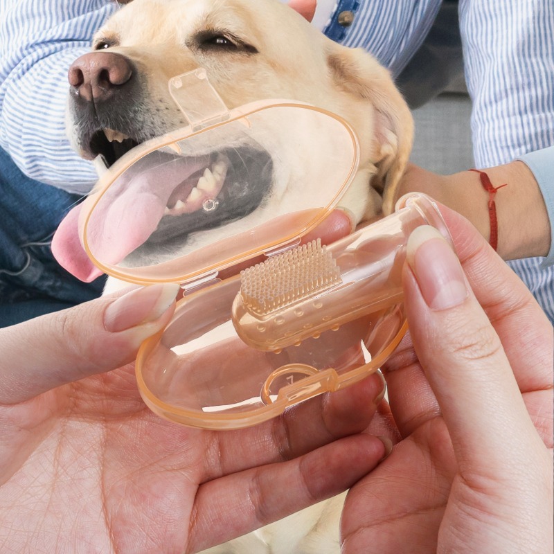 Cepillo de dientes de silicona para mascotas, cuidado Dental para perros y gatos, aliento malo, limpieza de dientes de sarro, suministros para mascotas de gel de sílice para el hogar