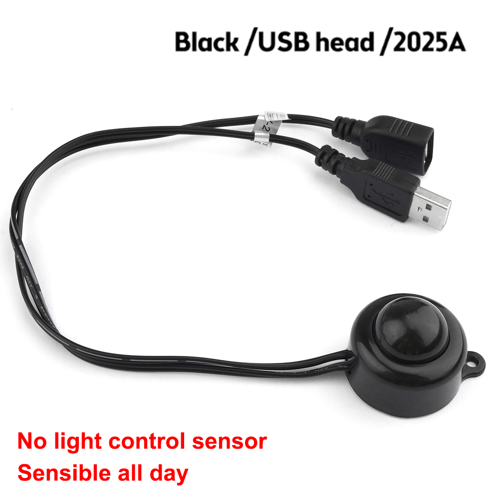 USB Body Infrared PIR Motion Sensor Switch DC5V12V24V Human Motion Sensor Detector DC Switch For LED Light: Red