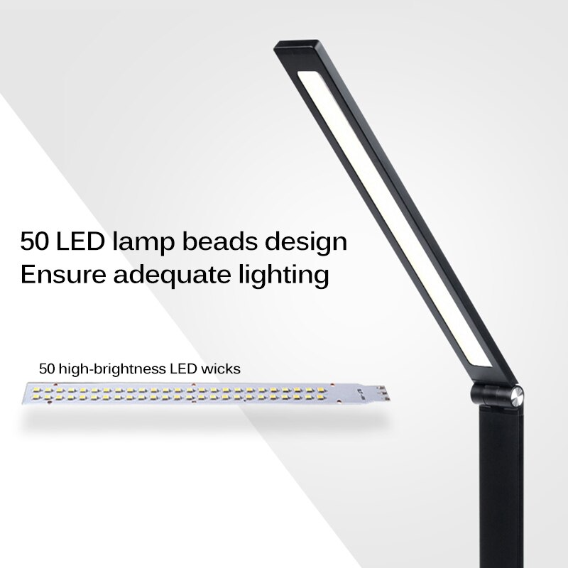 10W Led Clip Lange Arm Bureaulamp Flexibele Eye-Beschermd Lamp Voor Slaapkamer Led Licht 3-Niveau helderheid &amp; 5 Kleur
