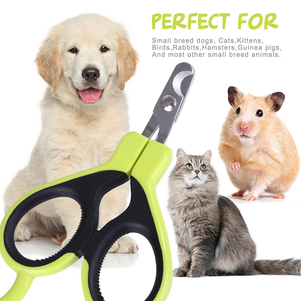 Nagelklippare för husdjur trimning sax klippare klo böjd radian nagelsax trimmer för liten katt hund