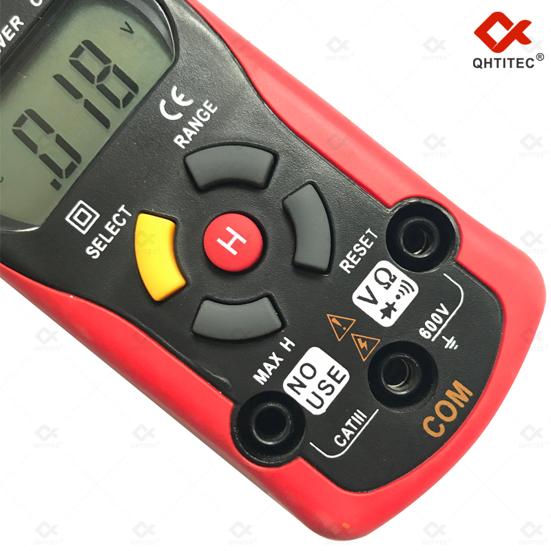 QHTITEC-Medidor de abrazadera SNT805, herramientas profesionales de electricista, voltímetro AC DC, alicates, amperímetro, amperométrico, multímetro Digital
