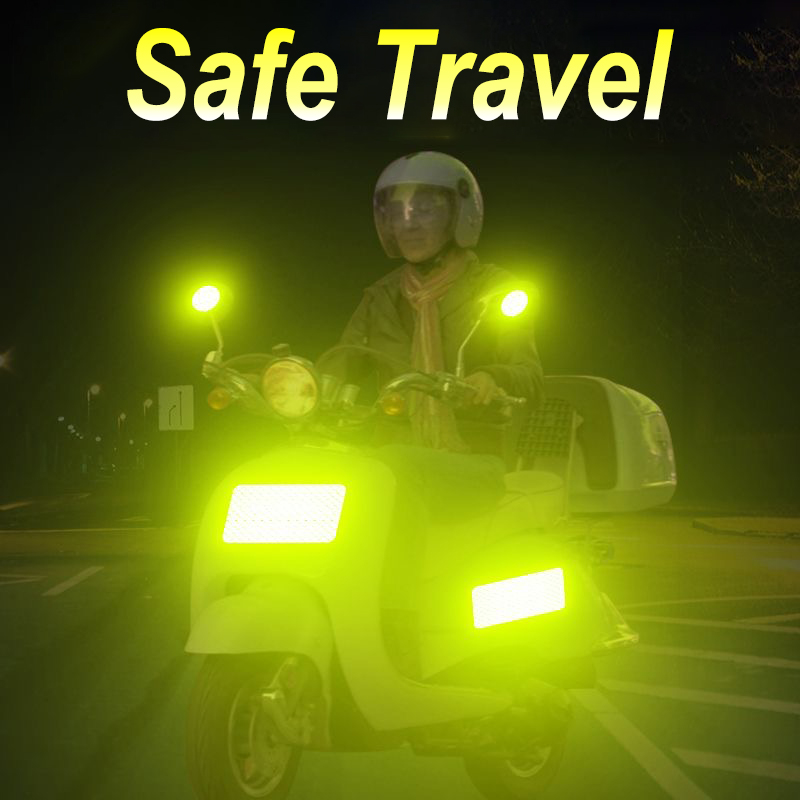 Safety Reflector Sticker Colorful Night Reflective Strips for Reflective Stickers for Helmet Bike Reflectors