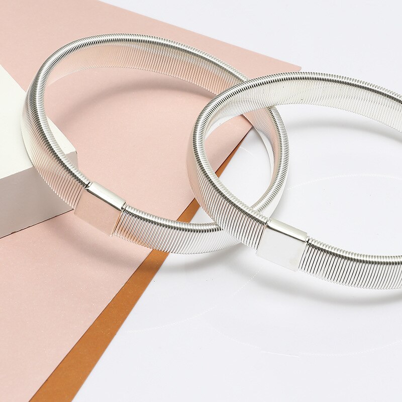 1Pc Unisex Stretchy Metal Sleeve Garters Mens Elasticated Arm Band Shirt Sleeve Holder Bartender Sleeve Non-Slip Cuff