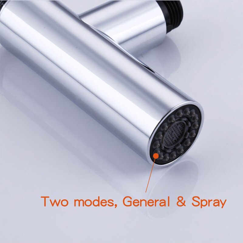 1PC ABS Chrome Kitchen Faucet Sink Sprayer Pull Out Nozzle Pull Out Spray Kitchen Faucet Replacement Shower Spray Head