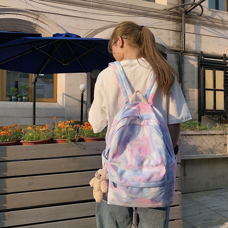 Nuove Donne Zaino Sacchetto Di Scuola di Modo di colori Della Caramella di Spalla Delle Donne Per La Ragazza Adolescente Bambini Zaini Borsa Da Viaggio 1P38: Pink