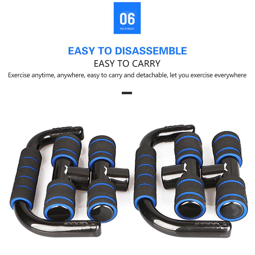 Push up stands barras de treinamento de força pushup 3 cor abs plástico par corpo construção 9 em 1 sistema corpo construção fitness trainer