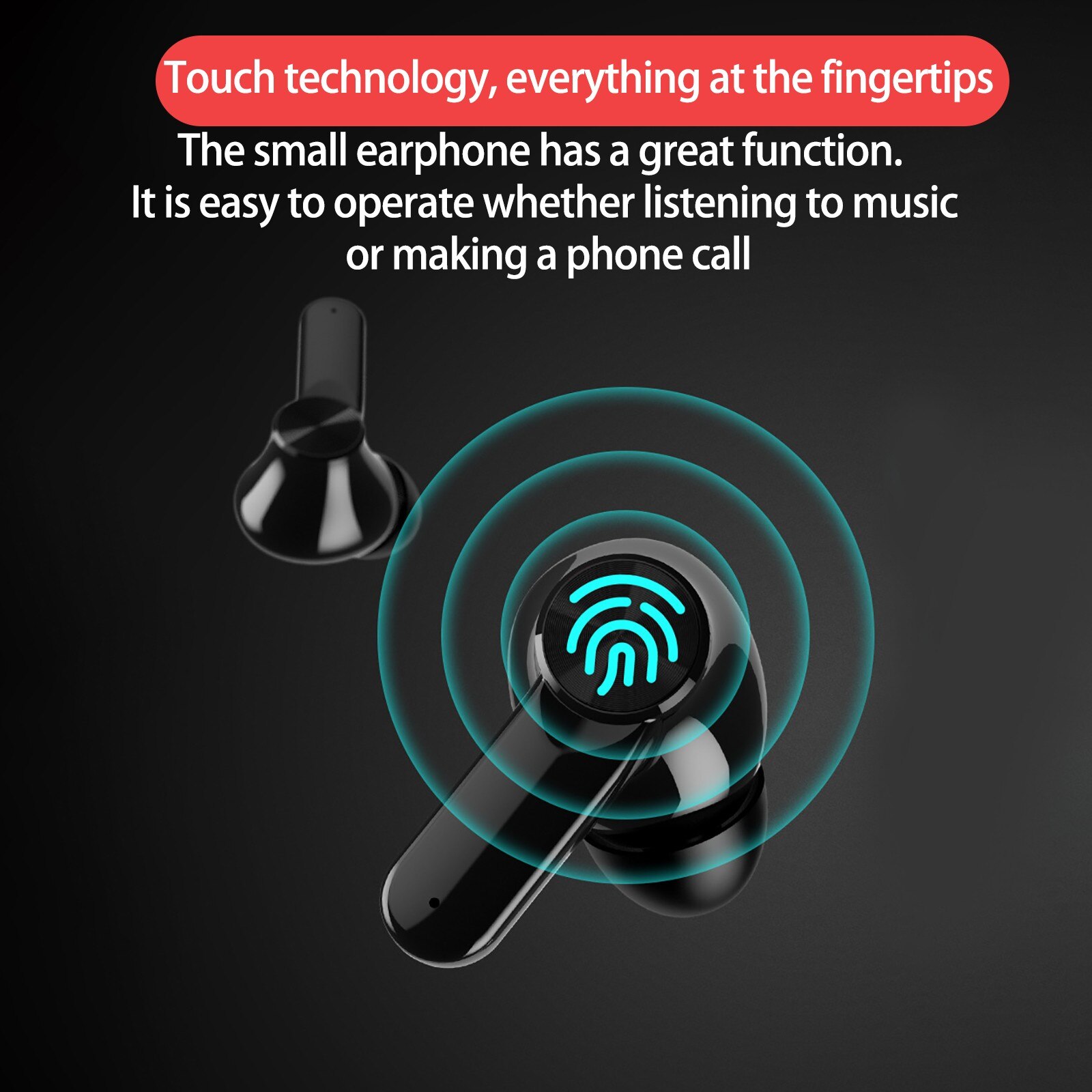 Bluetooth Draadloze Hoofdtelefoon Met Mic Sport Waterdichte Digitale Display Bluetooth Oortelefoon Touch Control Draadloze Headsets 26