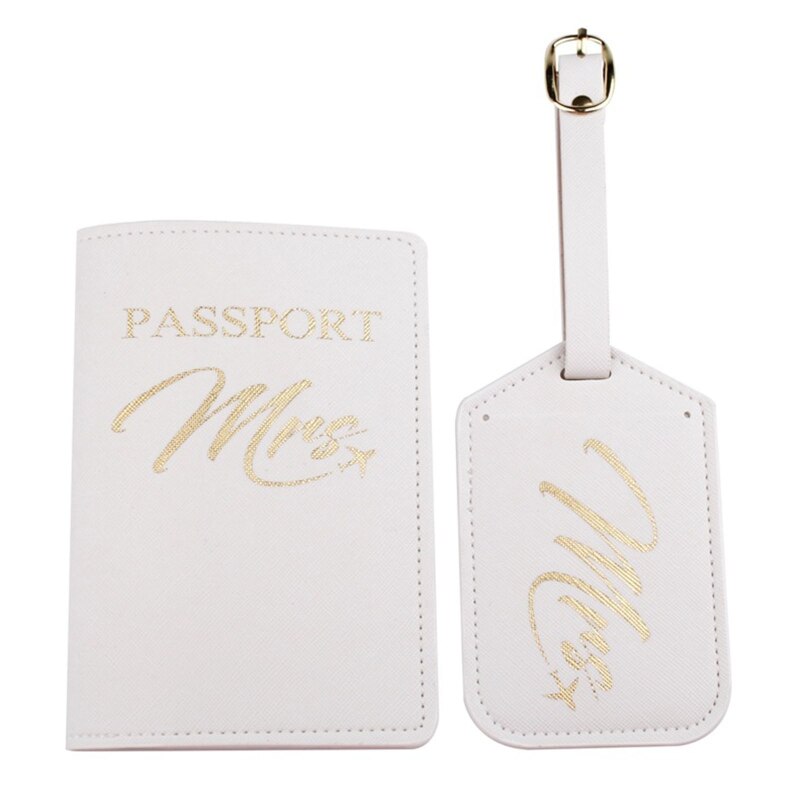 Mr Mrs Reizen Bagage Tags Wedding Bridal Leuke Koffer Tag Tag LX9F: WHITE
