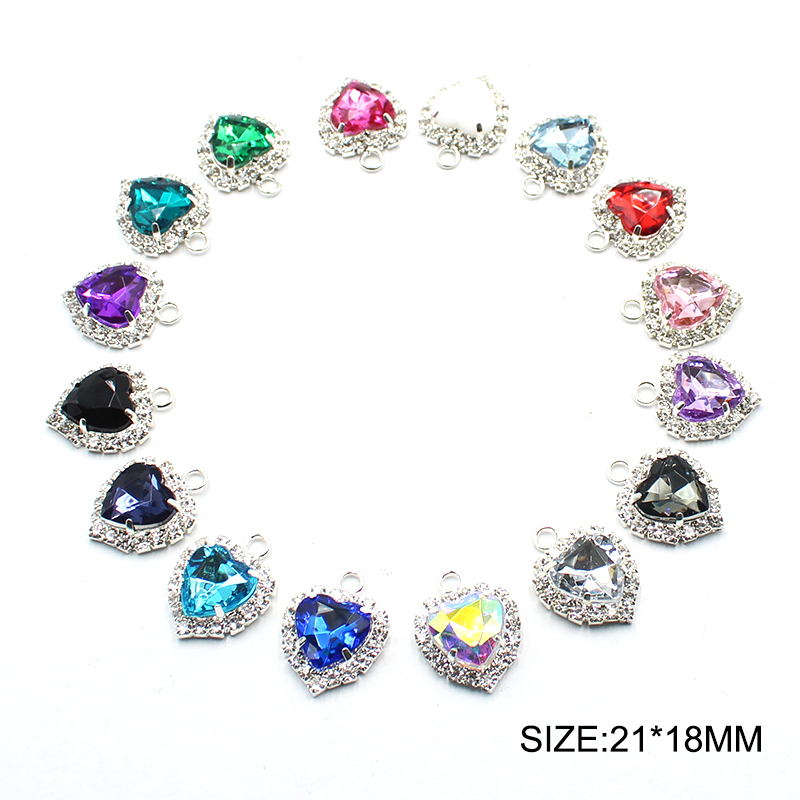 Accessoires pour cheveux, 10 pièces, 18x21MM, en métal diamant, tête de beauté rétro, bricolage, vêtements de mariage, accessoires de décoration