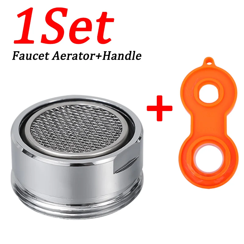 3/1pcs Brass Water Saving Faucet Tap Aerator Replaceable Filter Mixed Nozzle 24mm Thread Bathroom Faucet Bubbler Bathroom Parts: MULTI