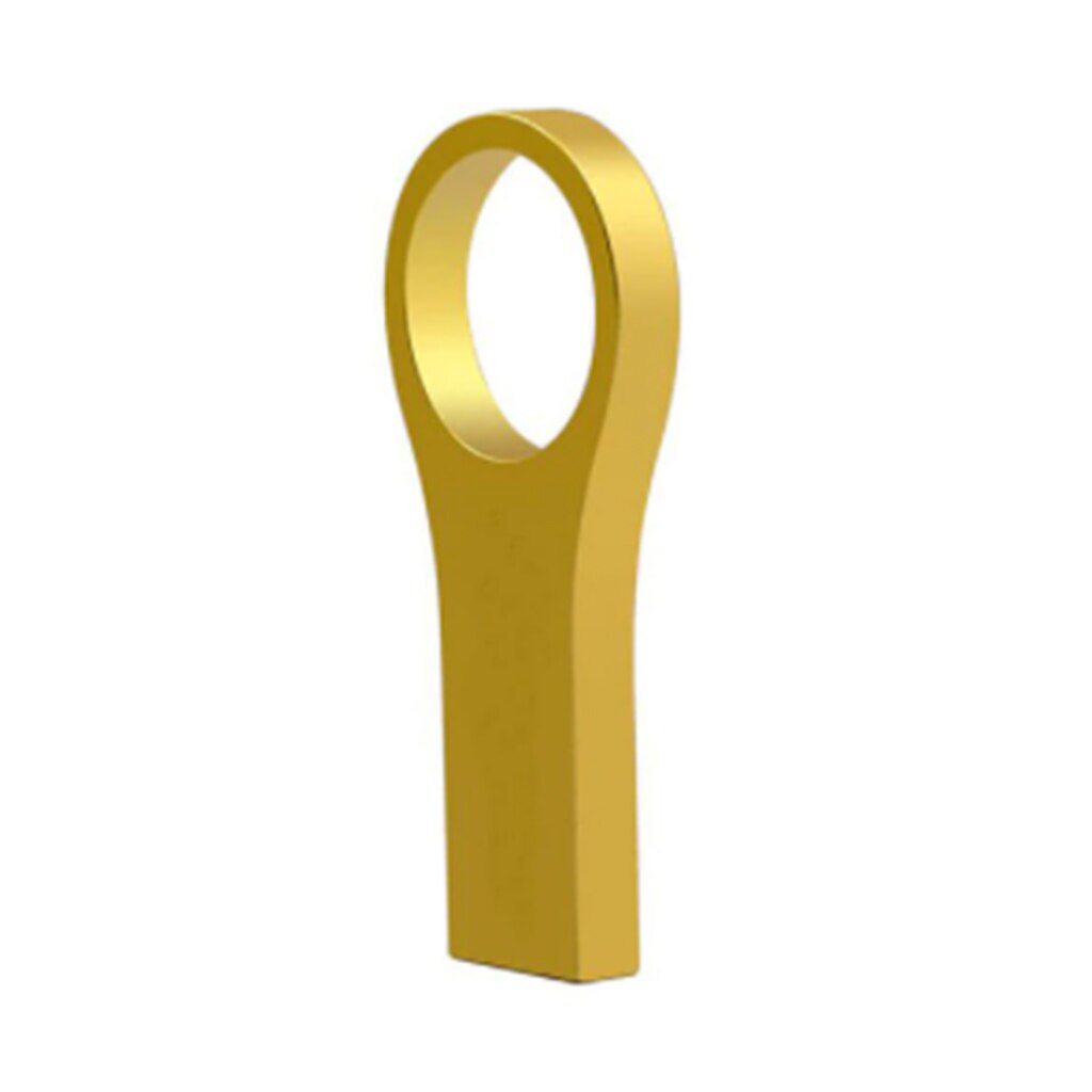 Metal cle usb flash drive 32GB 16GB pen drive 128GB 64GB waterproof pen drive 8GB flash memory USB 2.0 memo USB memory stick: 4GB / Gold