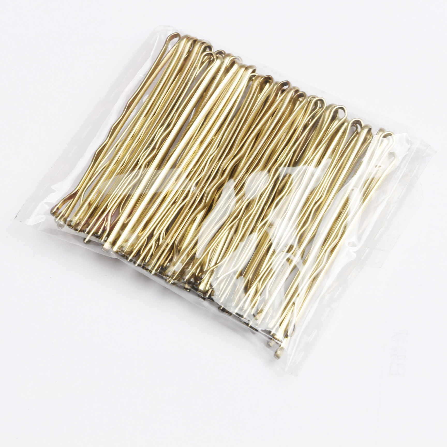 Pinzas para el pelo de Color dorado y plateado para mujer, horquillas rizadas onduladas, accesorios para el cabello, 50 piezas: Color oro puro