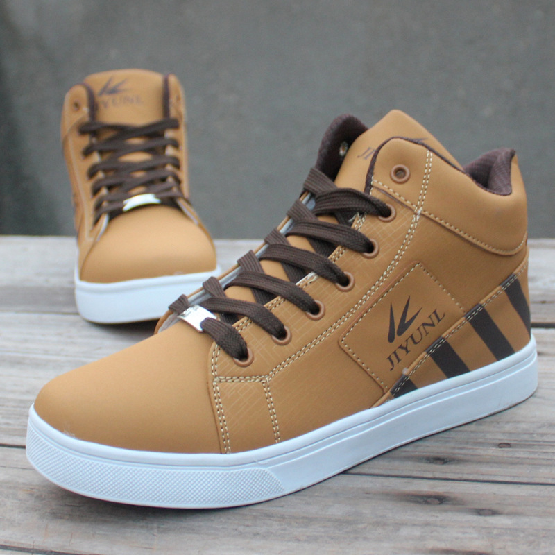 Høy topp joggesko for menn tilfeldig skateboarding sko sportssko pustende hip hop walking sko street sko chaussure homme-in