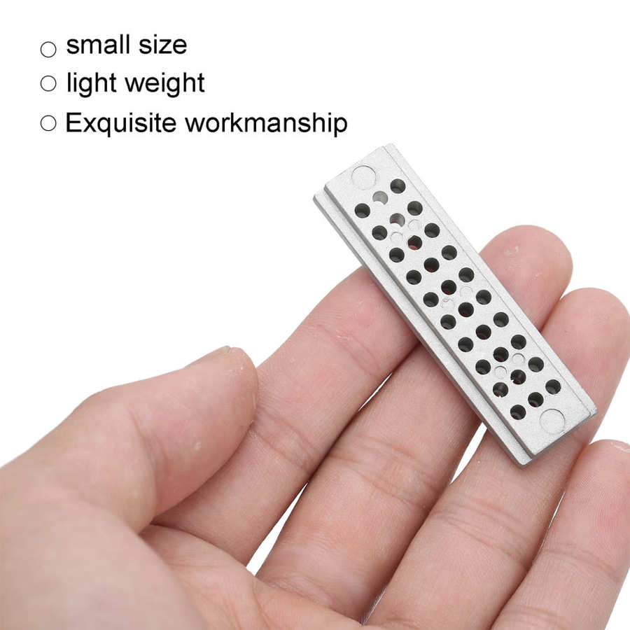 Watch Hole Punching Steel Plate 55x20mm Steel Punch Block Drilling Carving Hole Punching Plate Watch Repair Tool for Watchmaker