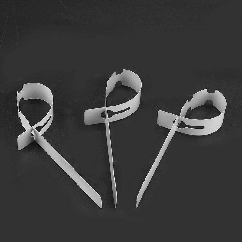 100 Plastic Plant Hanging Tree Tags Wrapping Nursery Tag Marking Waterproof Nursery Tag (White)