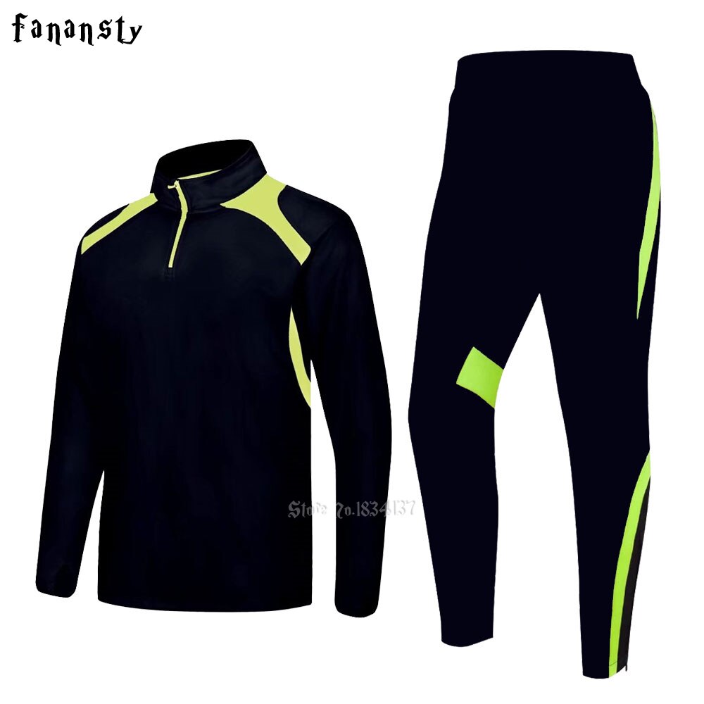 Men sportswear football training suits soccer tracksuits adult long sleeve football uniform sports kit