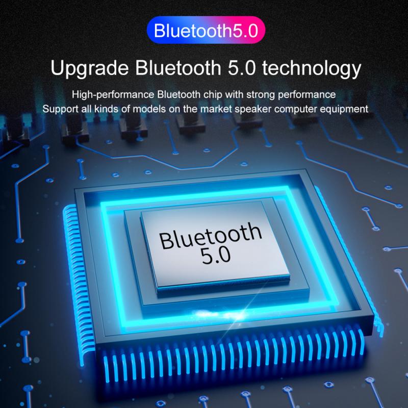 Nfc Draadloze Bluetooth 5.0 Audio Ontvanger 3.5Mm Aux Hifi Stereo Ingebouwde Chip Dual Audio Port Usb Smart afspelen Voor Auto Speaker