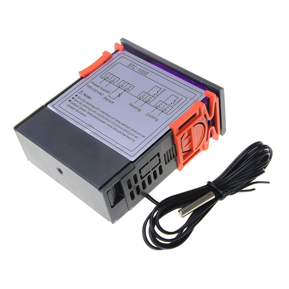 Stc-1000 Dual Relay Output Led Digital Temperature Controller Thermostat Cooling Heating Thermostat: 12V