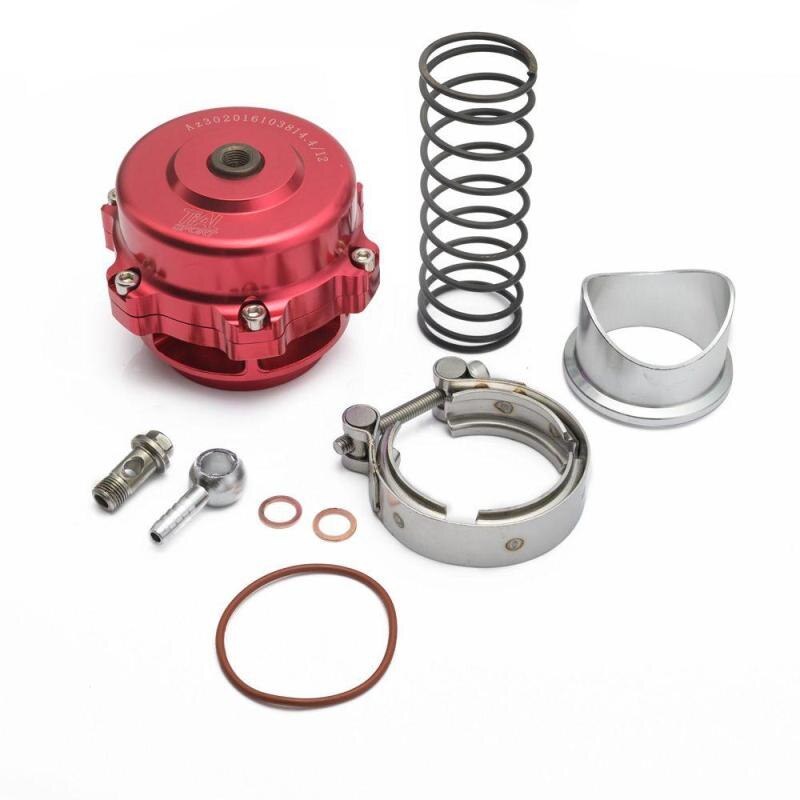 BOV50MM Car Modified Intake Turbo Pressure Relief Valve Exhaust Valve Air Relief Valve Flat Head Pressure Relief Valve: Red
