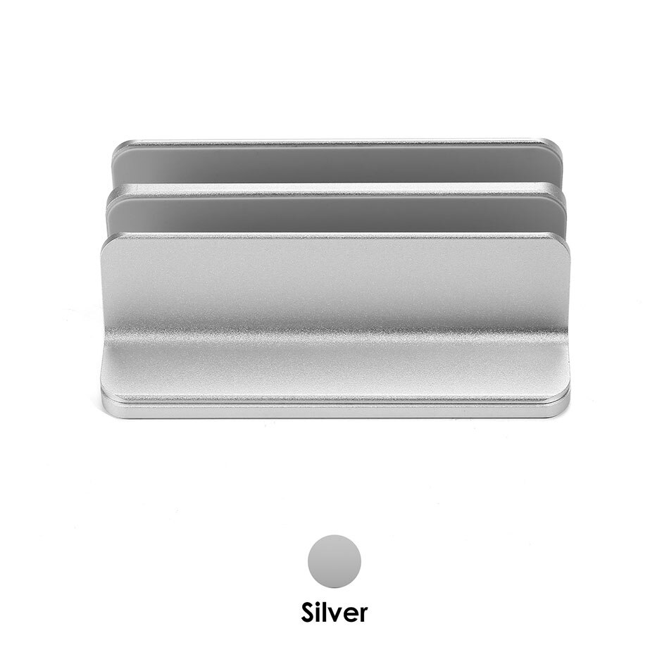 ET Double Desktop Stand Holder for MacBook Thinkpad iPad Aluminum Desk Mounted Vertical Laptop Tablet Stand with Adjustable Dock: Default Title