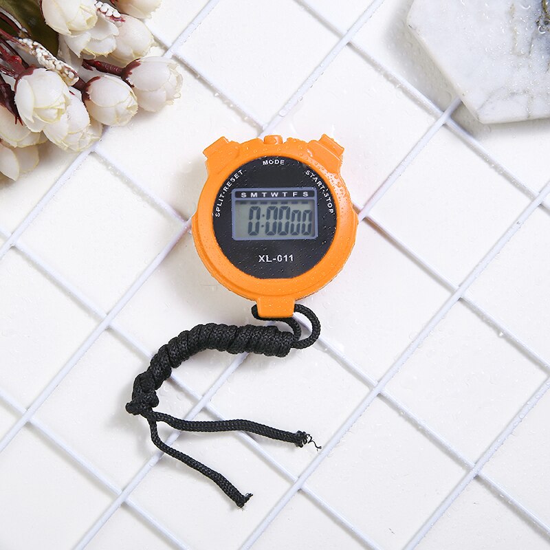 XL-011 Handheld Sport Stoppuhr Digital Anzeige Fitness Timer Zähler Tragbare 4 Farben Für Sport Stoppuhr Chronograph