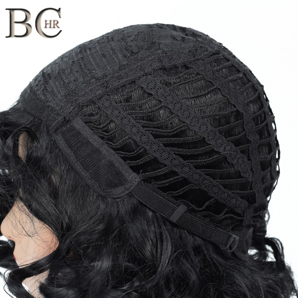 Bchr haar korte synthetische pruiken kinky krullend 1b alleen synthetische pruiken voor vrouwen hittebestendig