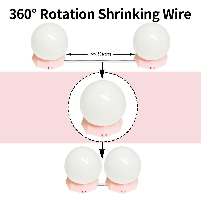 Bombilla LED para espejo de baño de Hollywood, 5V, luces Led para espejo de tocador, Kit de 6, 10 y 14 bombillas para tocador de maquillaje