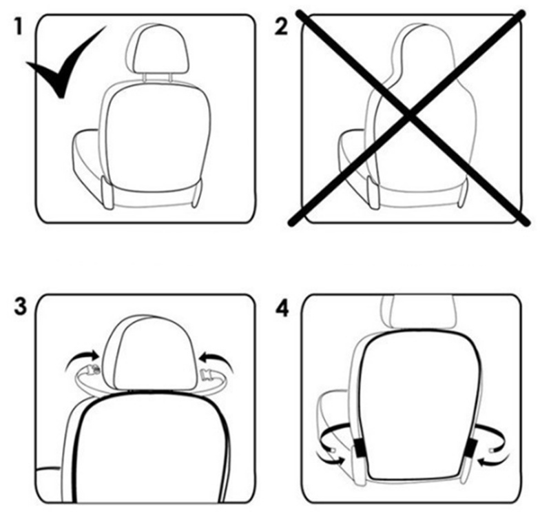 Car Seat Back Cover Protector Children Baby Kick Mat From for Cadillac ATS BLS CTS XT4 XT5 ATSL XTS STS SRX Escalade