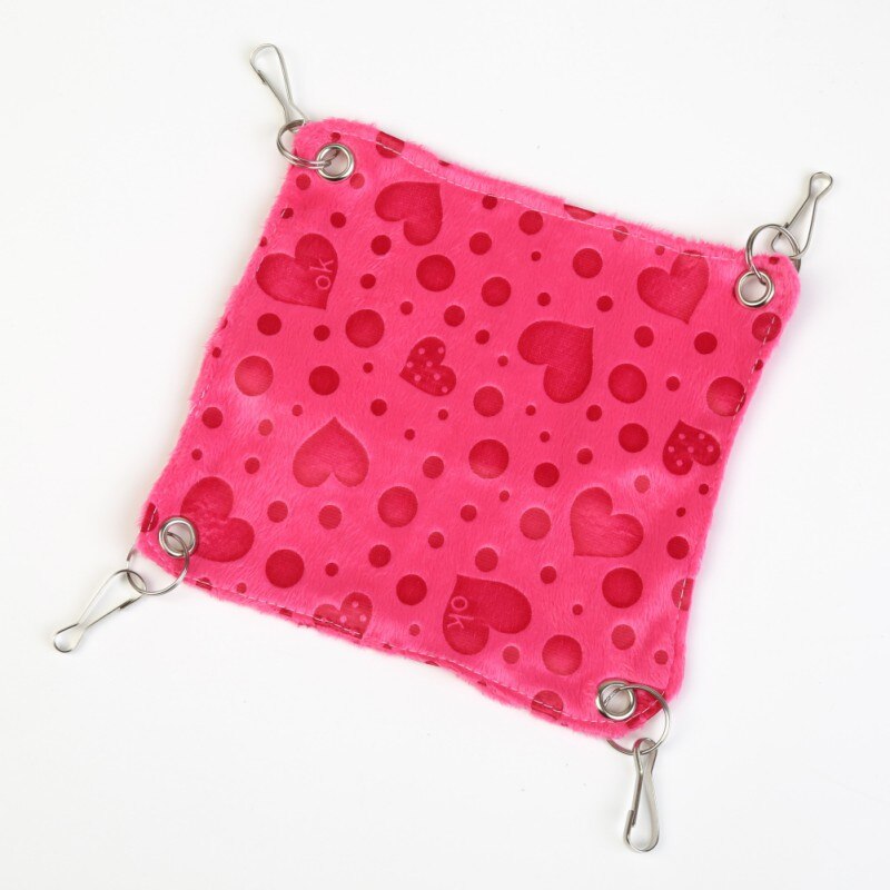 Hart Huisdier Hamster Hangmat Kleine Huisdier Hangmat Hamster Muizen Rat Knaagdieren Opknoping Bed Kleine Dieren Kooi Swing Nest: Rood / S