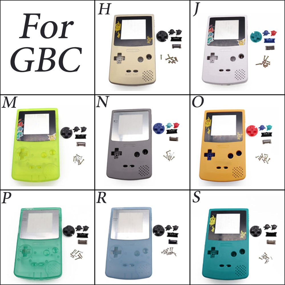 TingDong 1pcs Housing Shell Cover for Nintend GameBoy Color for GBC Housing Case Pack