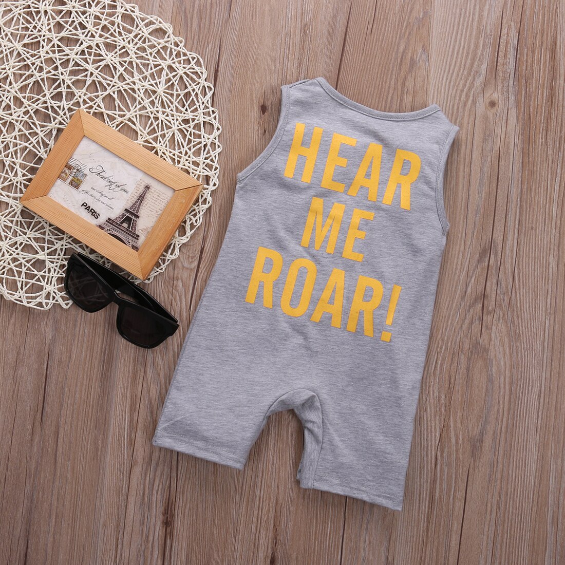 Infant Baby Boys Clothes Tiger Long Sleeve Cotton Romper Jumpsuit Outfits 0-24M