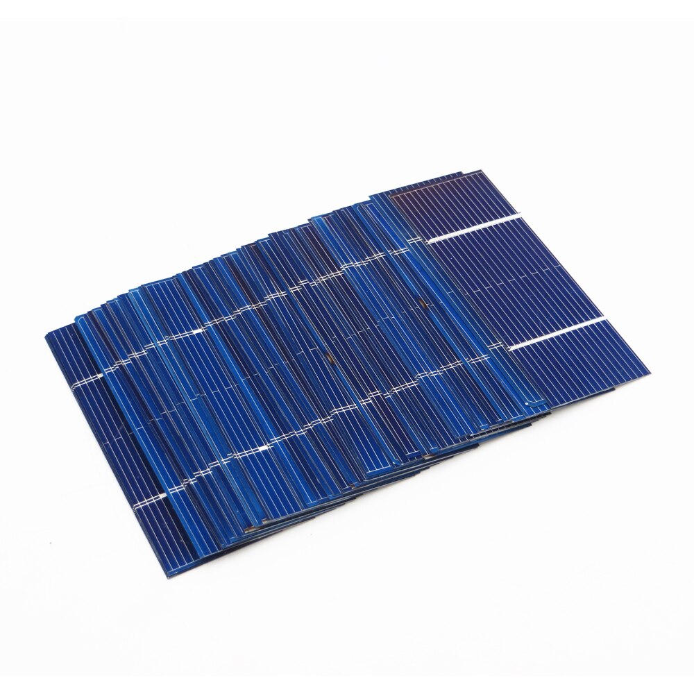 100 st / parti 156 solceller panel diy laddare polykristallint batteriladdning kisel sunpower 5/6 tum mono poly