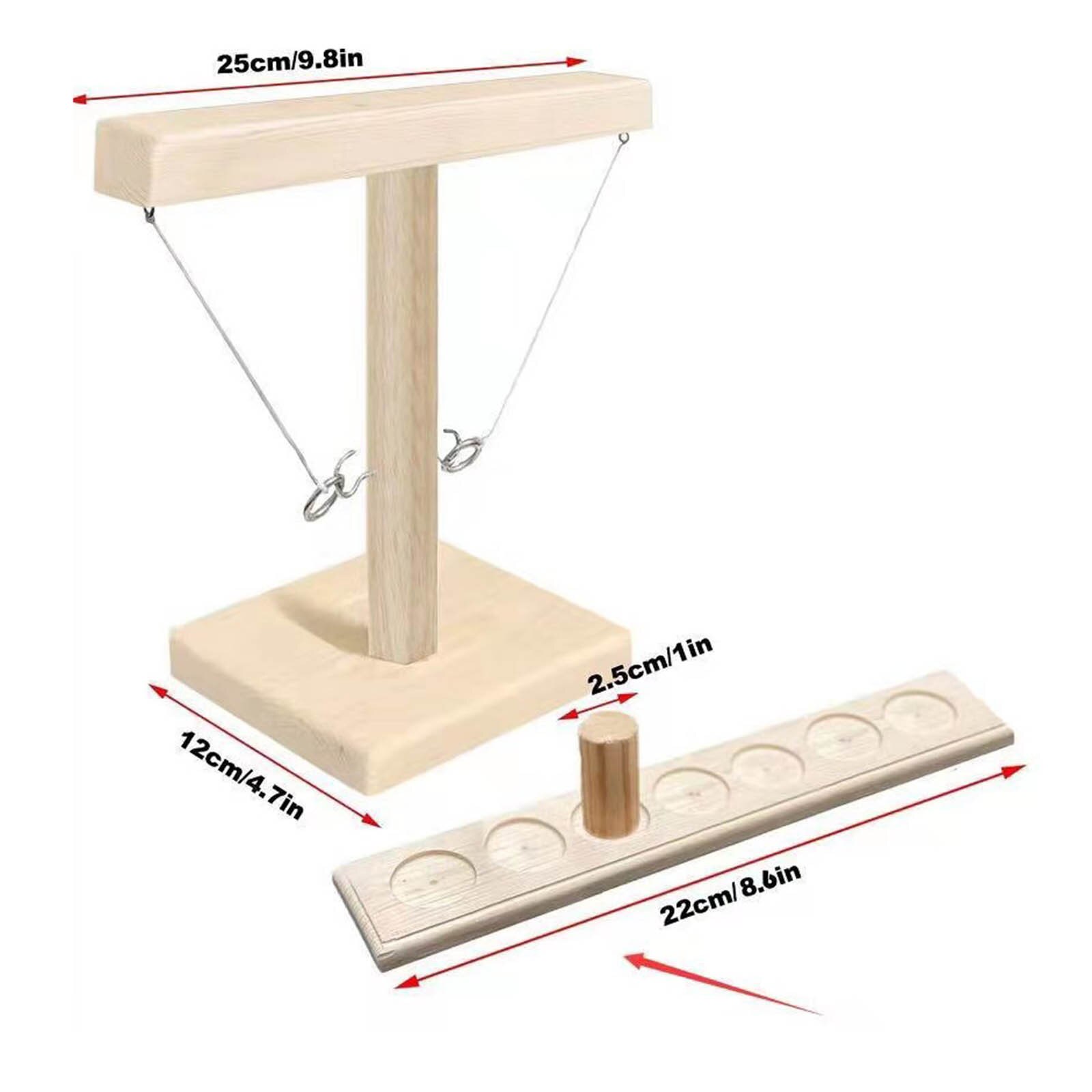 Partij Speelgoed Leisure Stijl Bar Drink Shop Handgemaakte Houten Ring Toss Haken Snelle Interactief Spel Voor Bars thuis Juguetes: C