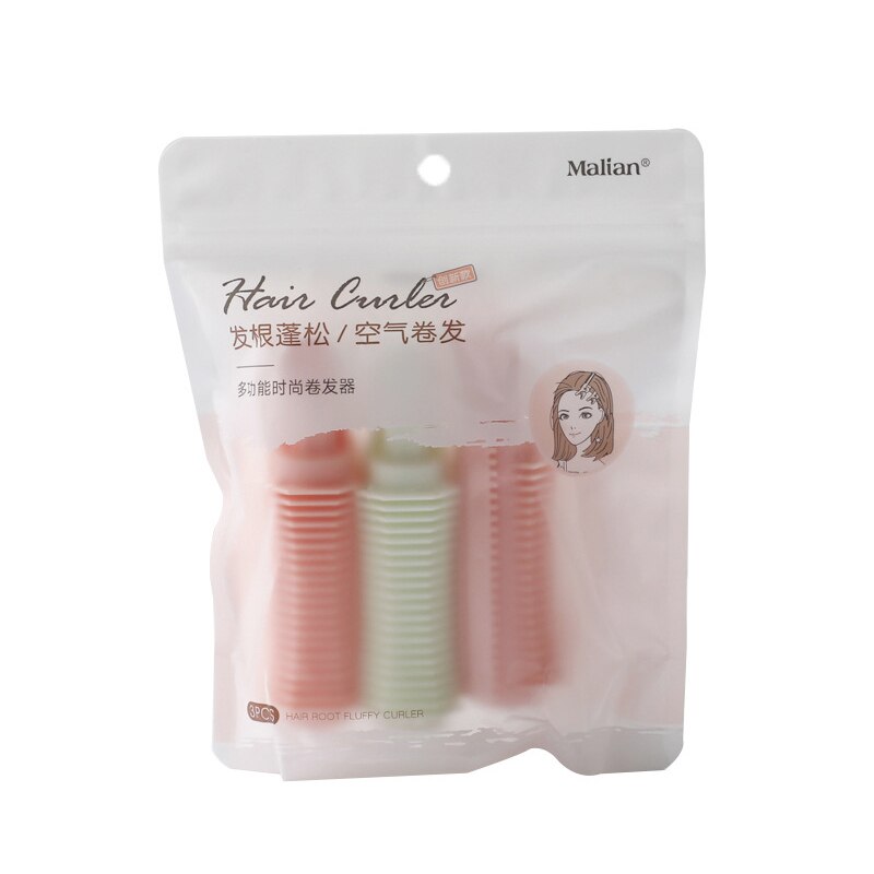 Marion Hair Roller Curler Curling Hair Styler 3 Pack Fluffy Curling Comb Clip Styler Hair Tools Hair Curler Soft Wave Formers: 01 red green