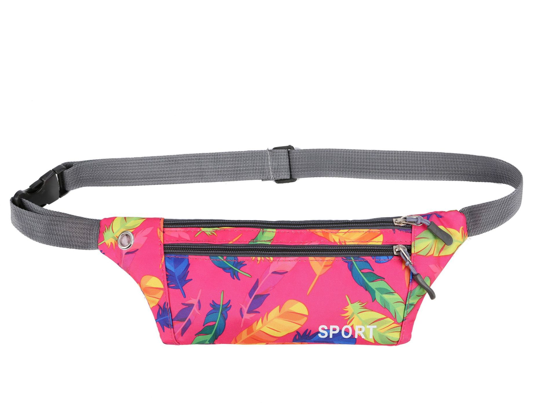 Shyaa fanny pack female new sports man waterproof chest bag unisex waist bag ladies waist packs camouflage belly belt bags: Color 2