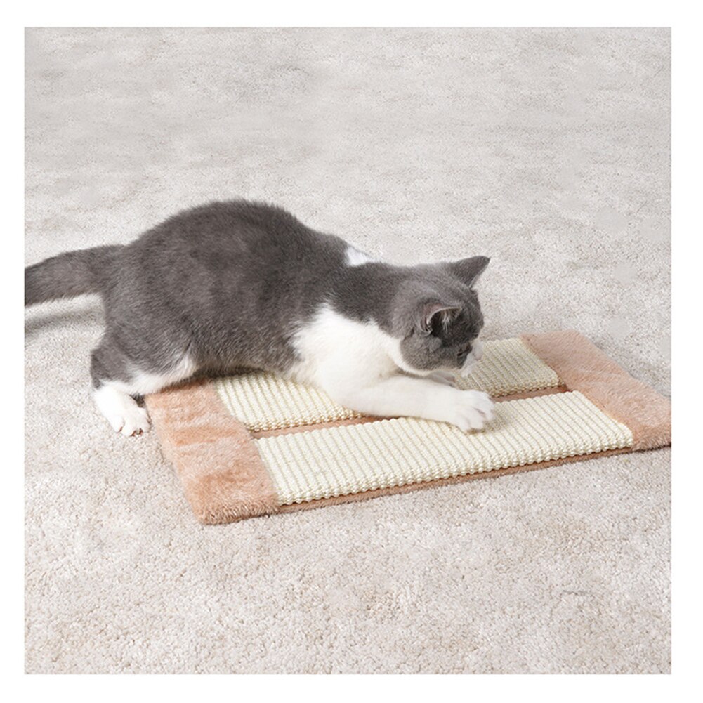 Cat Scratch Board Pet Kitten Wall Corner Scratching Mat Post Foldable Pet Sisal Cat Climbing Frame Scratching Pet Plush Toys