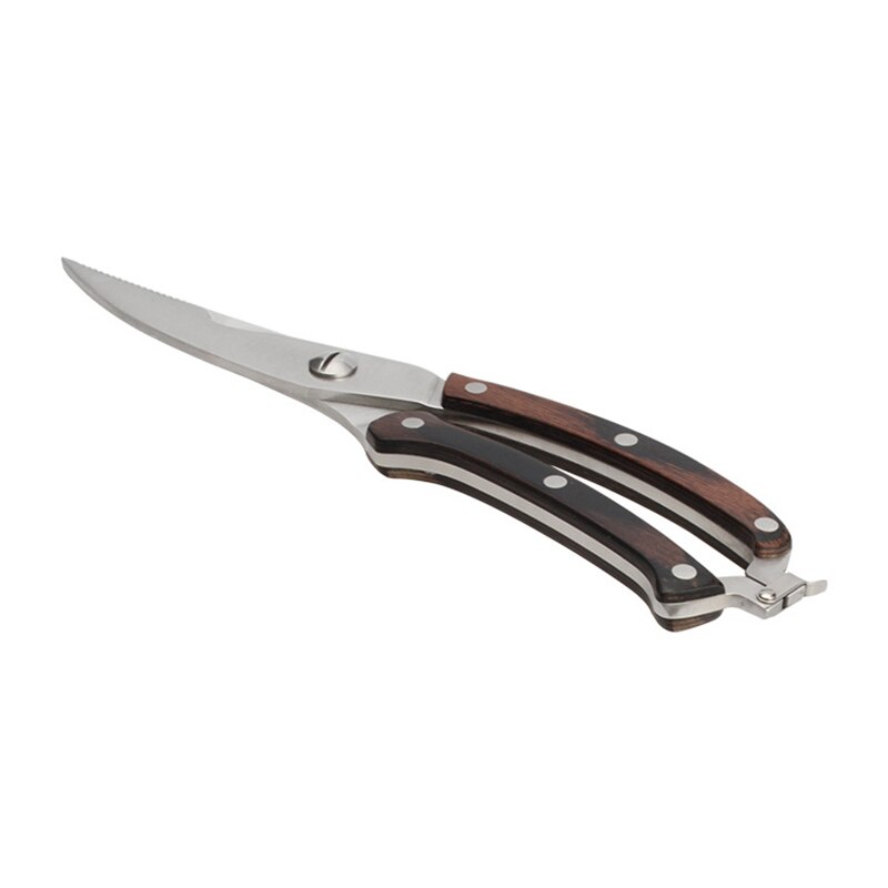 Multifunktions rostfritt stål kycklingben fisk grönsakssax kniv kökssax skärare prylar verktyg 25.4*4.2cm: Default Title