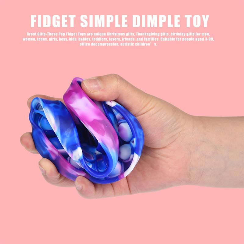 Push Bubble Fidget Zintuiglijke Speelgoed Autisme Speciale Behoeften Stress Reliever Kids Adult Antistresse Speelgoed Popit Fidget Speelgoed Eenvoudige Kuiltje