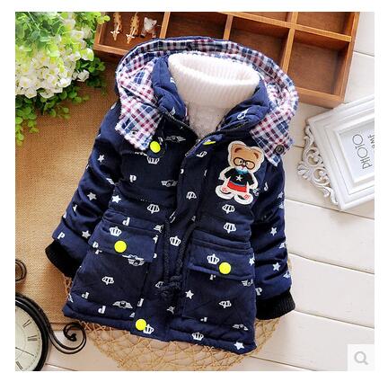 Veste mignonne pour bébé garçon | teddy bear, en coton: Bleu / 3M