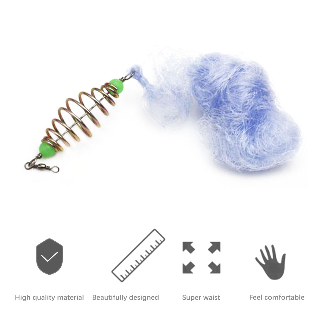 4PCS 12-Size Spring Connector Folding Fishing Nets With Luminous Beads Carp Fishing Fish Trap Fishing Tackles