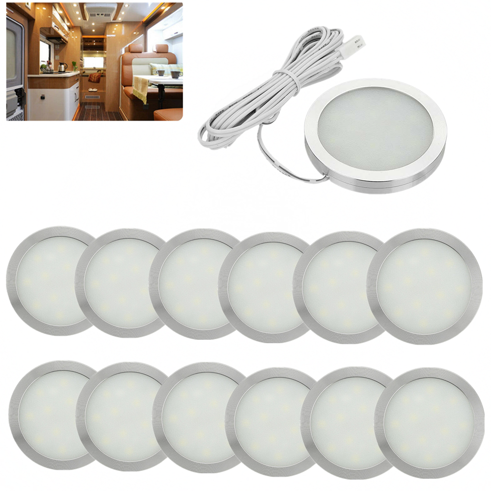 12V LED Wohnmobil Lampe Auto Innen Dach Lesen Lichter Wohnwagen RV LED Decke Lichter Runde LED-Tafel LED innen Licht Signalisierung