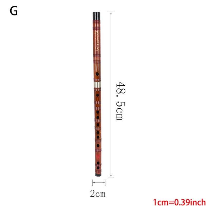 Alta qualidade flauta de bambu profissional instrumentos musicais de sopro flautas c d e f g chave chinesa dizi transversal flauta: G