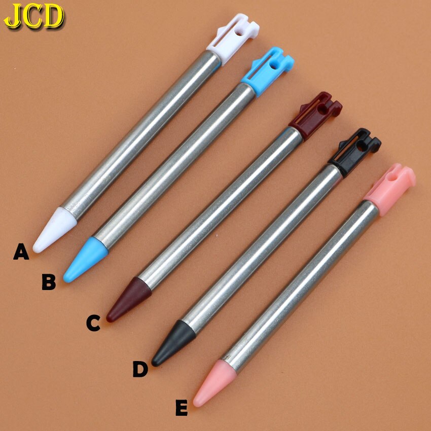 JCD-Juego de lápiz táctil de pantalla táctil de Metal retráctil de 5 colores para Nintendo 3DS, accesorio para juegos NDSi NDSL, 1 Uds.