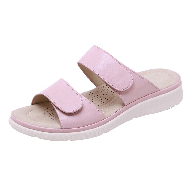 Beyarnesummer kvinnor mjuk rosett stativ flip flops fritidsskor gladiator sneakers låga romerska skor  l023