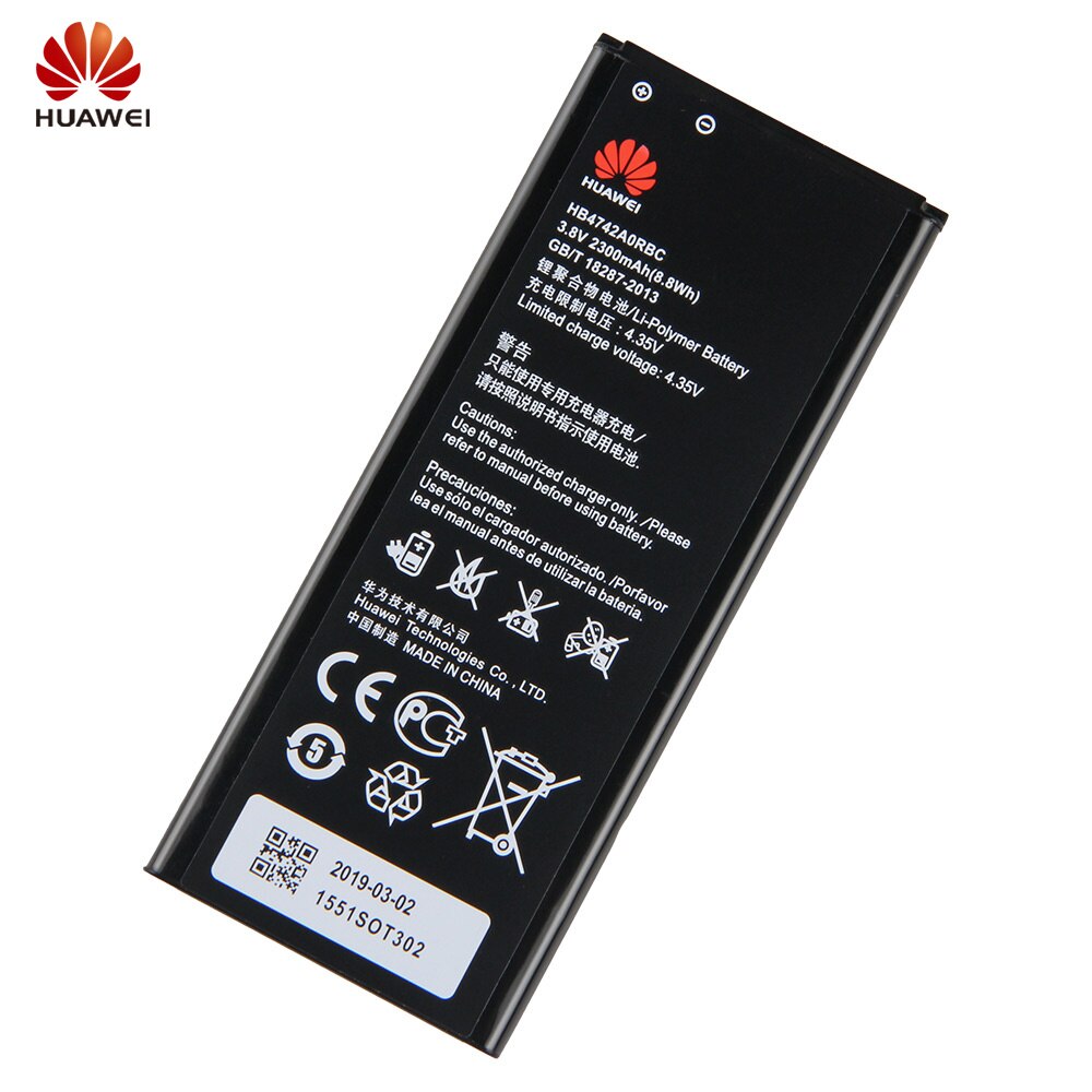 Original Ersatz Batterie Huawei HB4742A0RBC Für Huawei Ehre 3c aufsteigen G630 G730 G740 H30-T00 H30-T10 H30-U10 2300mAh