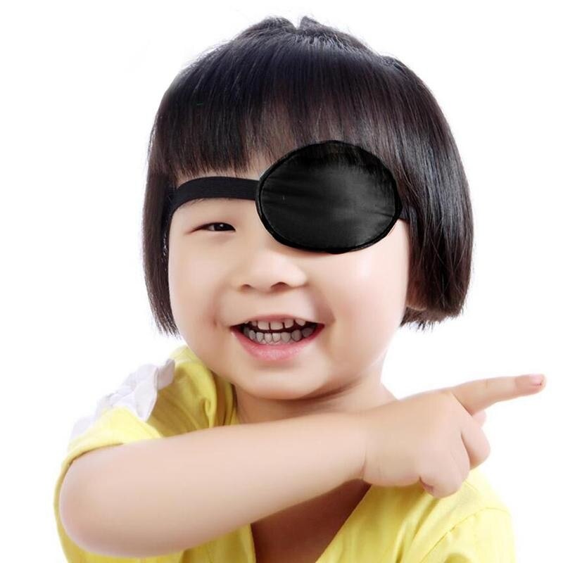 Eye Patch Zwart Single Eye Patch Wasbaar Verstelbare Medische Pirate Eye Concave Patch Patch Kostuum Cosplay L7S5