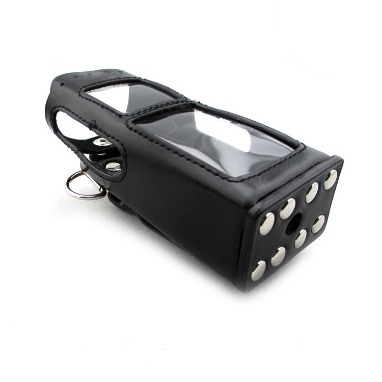 Two Way Radio Leather Protective Sleeve Shoulder Bag Hard Holster Case For Motorola Tetra MTH600 MTH650 MTH800 MTH850 MTP850