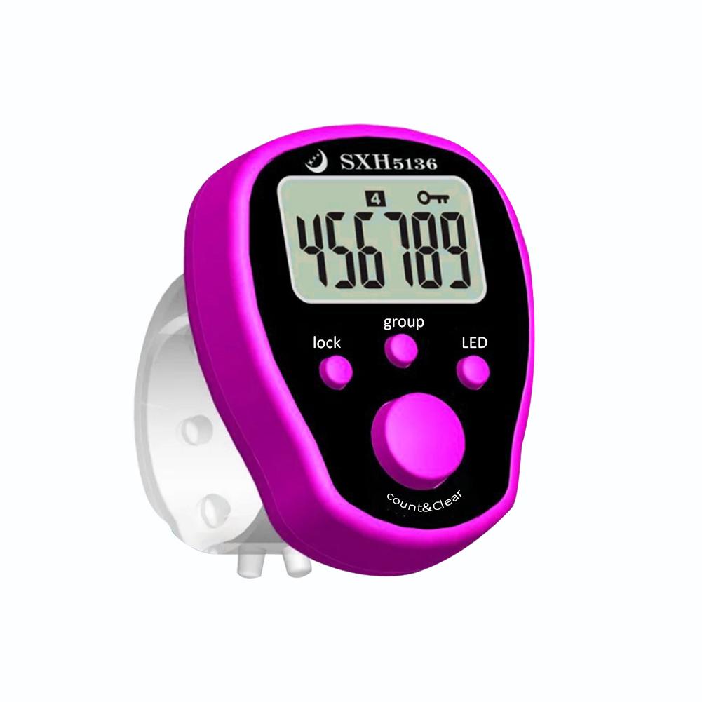 Mini Electronic Counter LCD Electronic Digital Tally Counter Five Groups of Counters Random Color