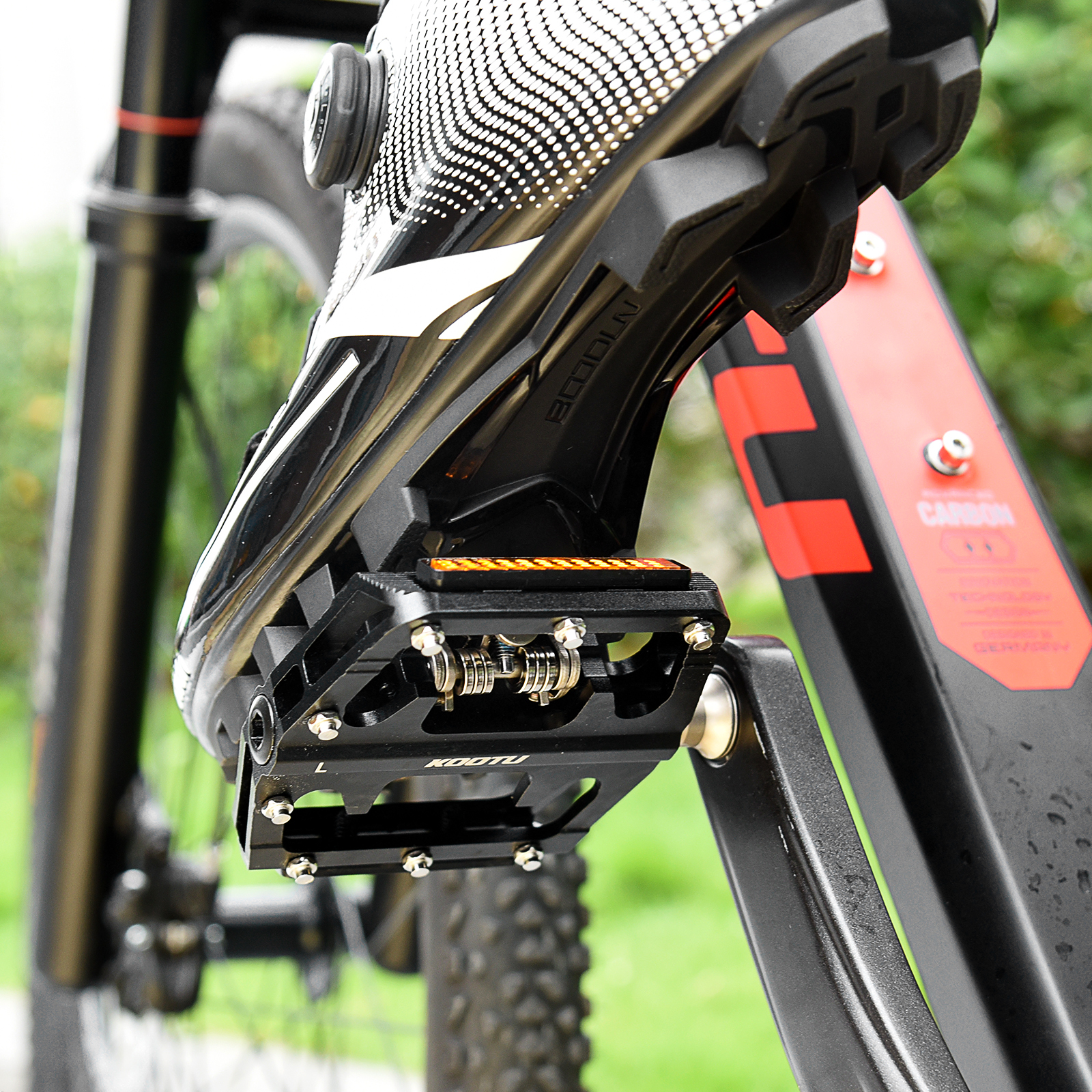Pedales de bicicleta de montaña sellados sin Clip, 9/16 ", con bloqueo, planos, todo de aluminio, doble propósito